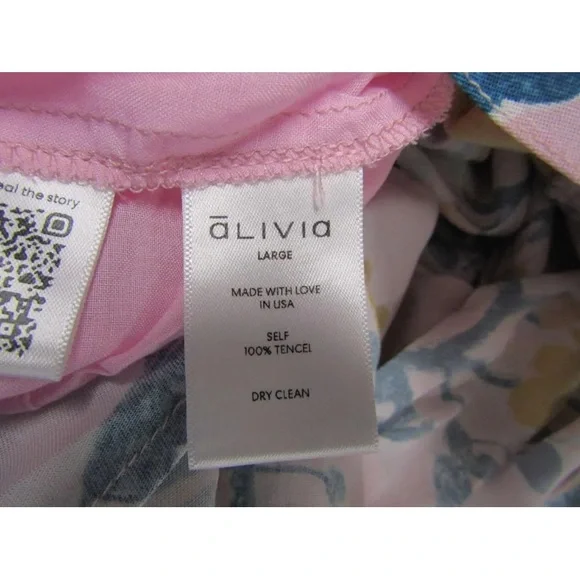 NWT Alivia The Lilly Fantasy Floral Sunshine slip midi tie shoulder summer dress - Picture 12 of 15